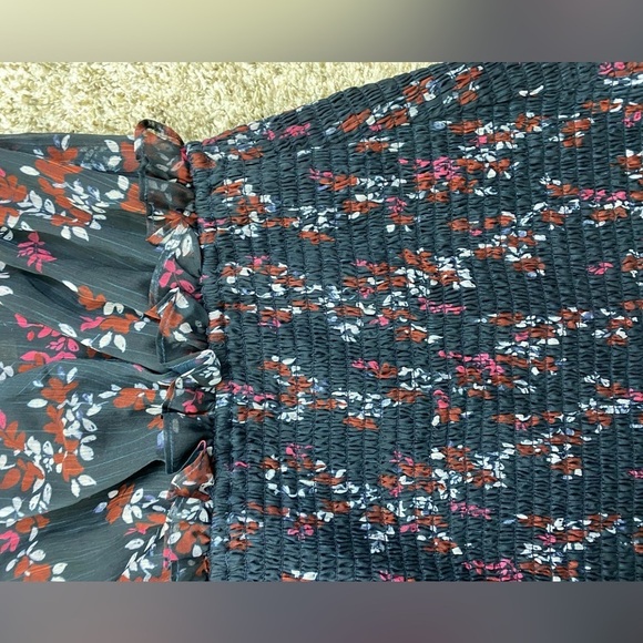 Keepsake The Label Embrace Floral Boho Smocked Long Sleeve Ruffle Dress XS NWT - Picture 13 of 15